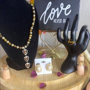 Marvello Gold and Silver Elegant Earrings